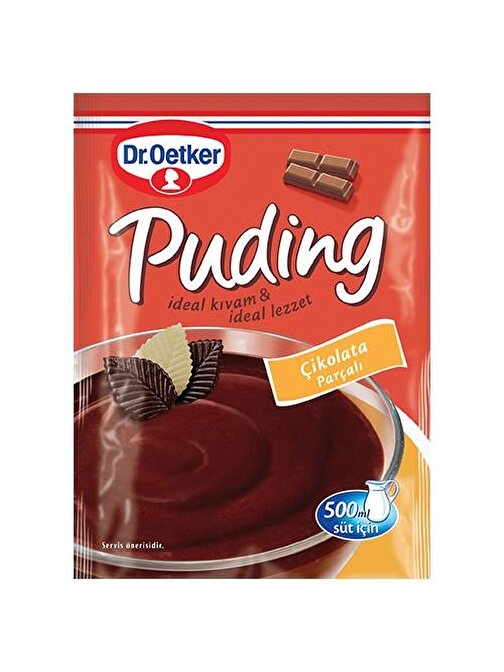 Dr. Oetker Puding Çikolata Parçalı 115Gr x 24 Adet