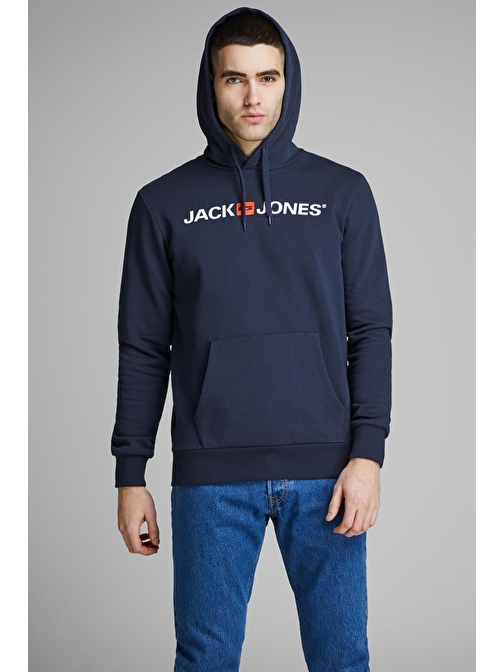 JJECORP OLD LOGO SWEAT HO Mavi Erkek Sweatshirt