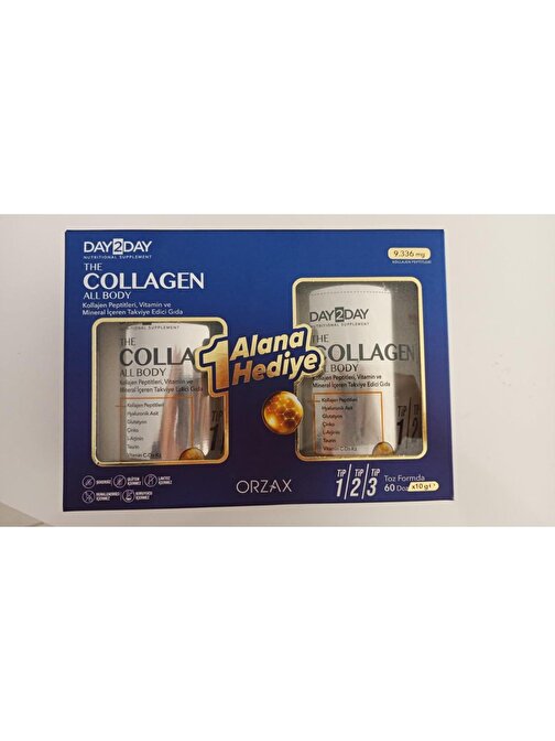 Day2Day The Collagen All Body Toz 300 Gr - 1 Alana 1 Bedava