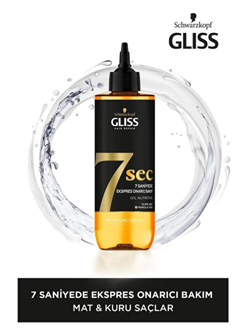 Gliss 7Sec Ekspres Onarıcı Bakım Oil Nutritive 200