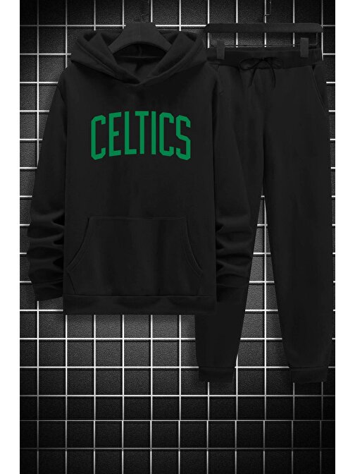 Uyguntarz Unisex Celtics Eşofman Takımı S-M Siyah