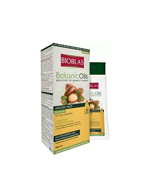 Bioblas Botanic Oils Argan Şampuan 360ml+150ml