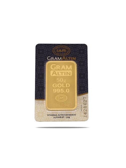 Agakulche İar 50 Gram Altın (995) 24 Ayar Külçe Altın