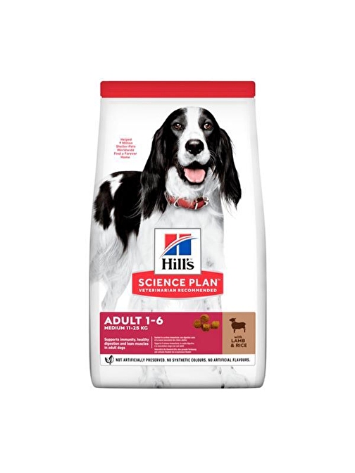 Hills Medium Adult Kuzu Etli Yetişkin Köpek Maması 14Kg