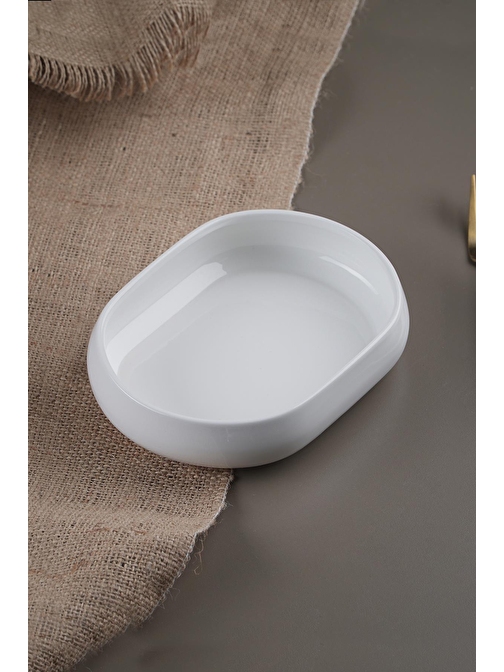 Acar Bianco Perla Porselen Kayık Tabak 13,2 cm