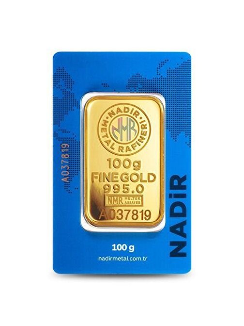 AgaKulche Nadir 100 Gram Altın (995) 24 Ayar Külçe Altın