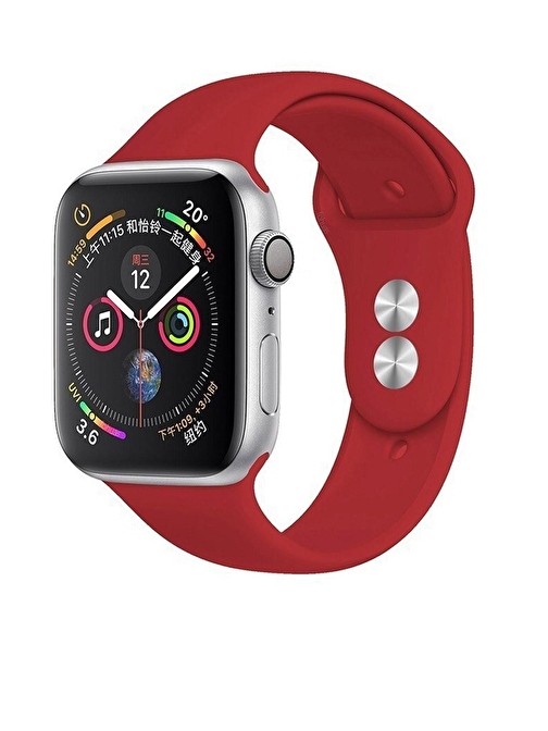 Pazariz Apple Watch UyumluSilikon Kordon Kayış 7  -  6  -  Se  -  5  -  4  -  3  -  2  -  1 38mm 40mm  -