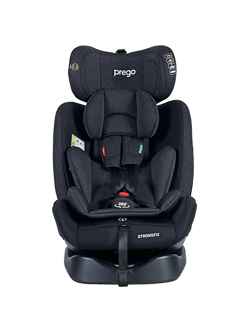 Prego Baby Prego 4088 Strong Fix Isofix'li Çocuk Oto Koltuğu 0 - 36 kg Koyu Gri