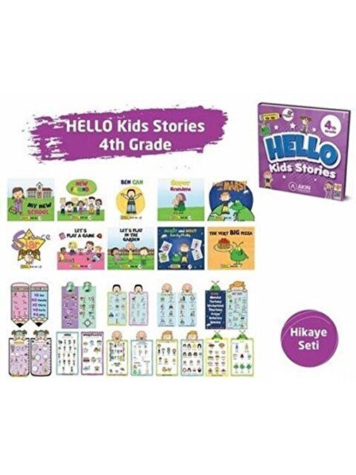 Akın Dil Yayınları 4. Sınıf Hello Kids Stories