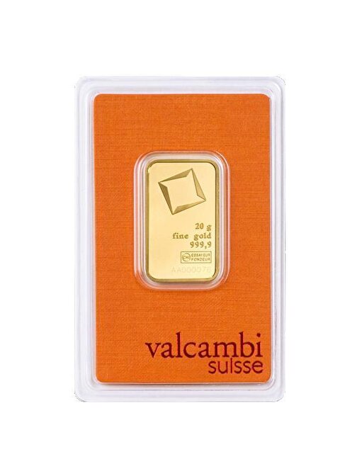 Valcambi Agakulche 20 Gram Altın Külçe | 24 Ayar 999.9 | Valcambi