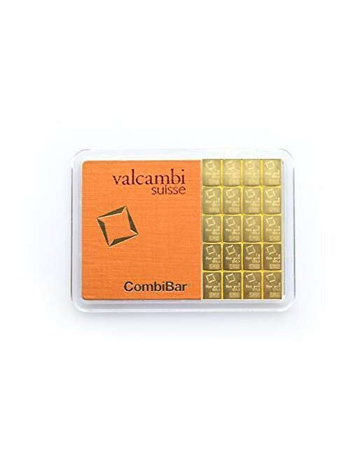 Valcambi Agakulche 20 X 1 Külçe Gram Altın Combibar® | 24 Ayar 999.9 | Valcambi