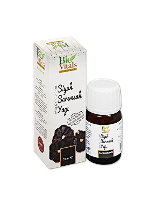 Bio Vitals Siyah Sarımsak Bitkisel Bakım Yağı 20 ml