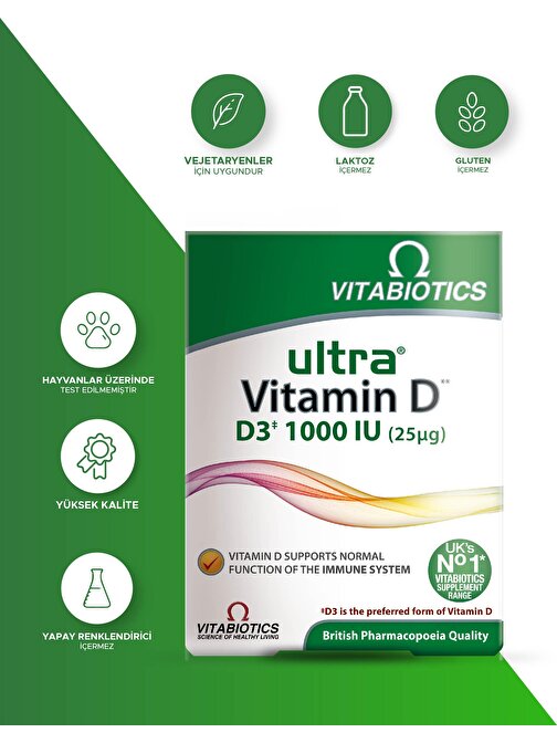 Vitabiotics Ultra Vitamin D 96 Tablet