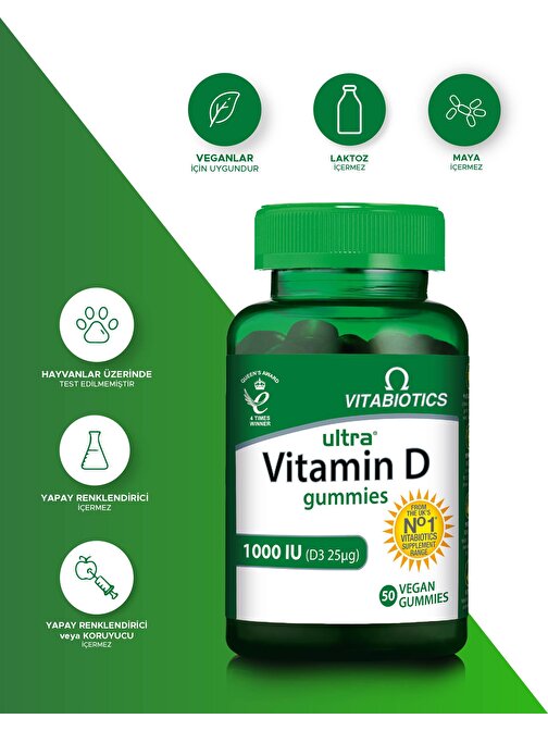 Vitabiotics Ultra Vitamin D Gummies