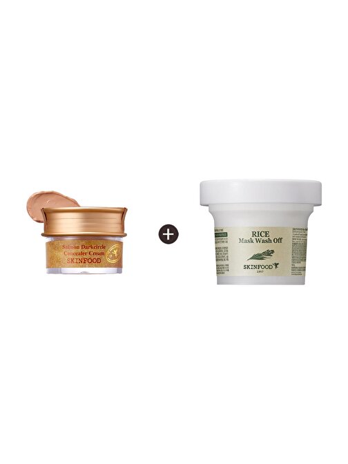 Skinfood Salmon Concealer 1 + Rice Mask Yüksek Kapatma Özellikli