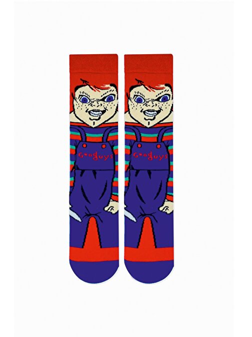 Chucky Desenli Renkli Çorap