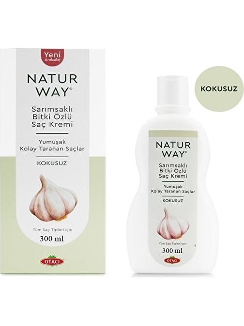 Otacı Naturway Sarımsaklı Bitki Özlü Saç Kremi 300 ml