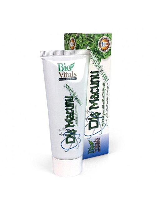 Bio Vitals Nane + Yeşil Çay Özlü Bitkisel Diş Macunu 75 ml
