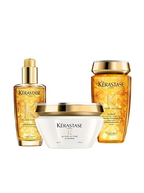 Kerastase Elixir Ultime Parlaklık Sağlayan Saç Bakım Seti