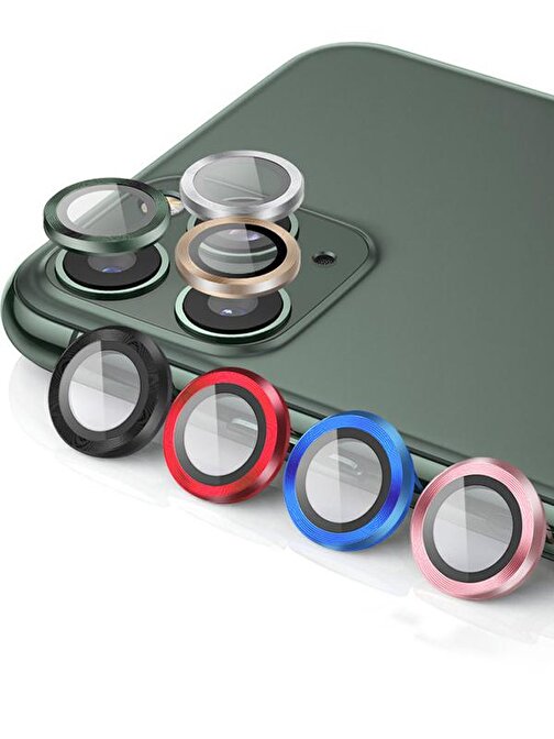 Binano Metal Ring Iphone12 Pro Lens Koruyucu Gold