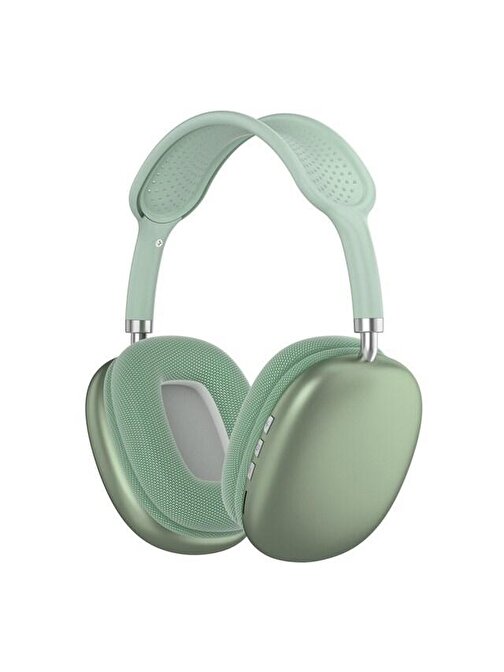 Pazariz P9 Air Max Kulak Üstü Bluetooth Kulaklık Yeşil