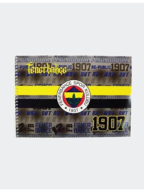 Fenerbahçe 24x34 B4 Resim Defteri gri