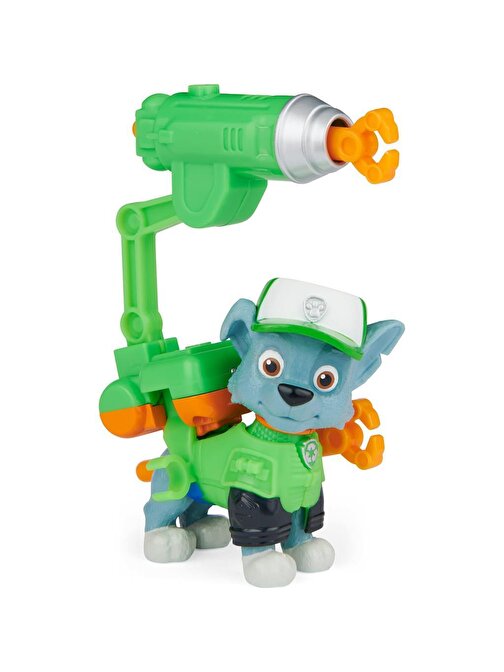 Spin Master Paw Patrol Klipsli Fırlatmalı Sırt Aksesuarlı Rocky