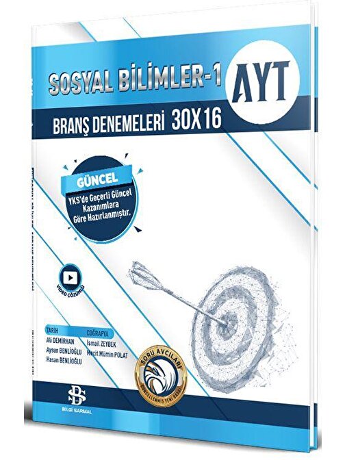 Ayt Sosyal Bilimler 1 30 X 16 Branş Denemeleri Bilgi Sarmal Yayınları