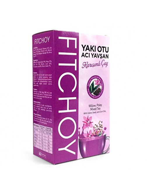 Fitchoy Yakı Otu Acı Yavşan Karışımlı Çay 45 adet 90 gr