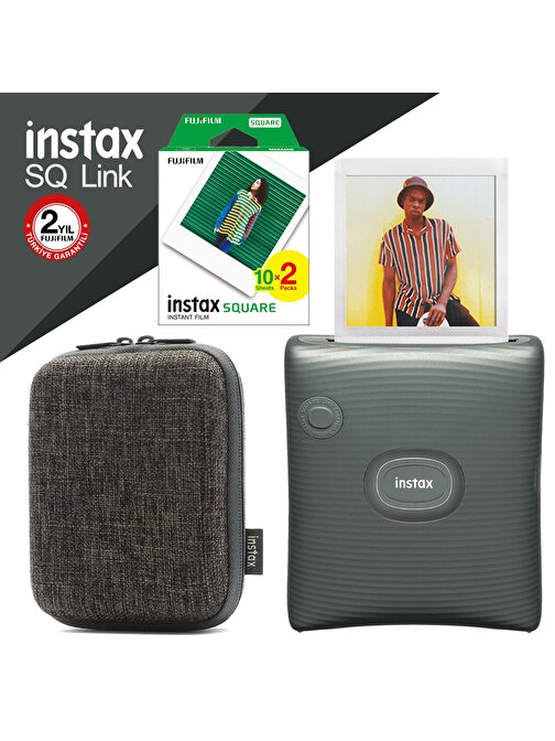 Instax SQ Link Yeşil Ex D Akıllı Telefon Yazıcısı ve Hediye Seti 4