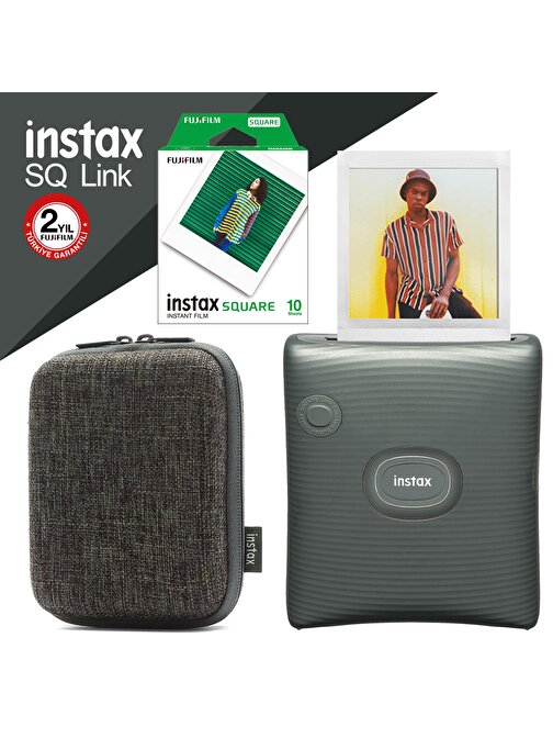 Instax SQ Link Yeşil Ex D Akıllı Telefon Yazıcısı ve Hediye Seti 3