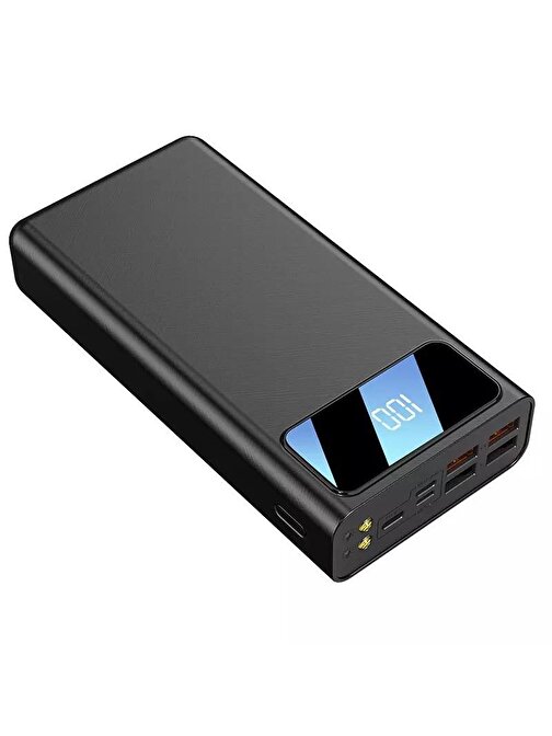 Newface MN-113 40000 mAh Dijital Göstergeli Led Fenerli 2.1A USB Kablolu Powerbank