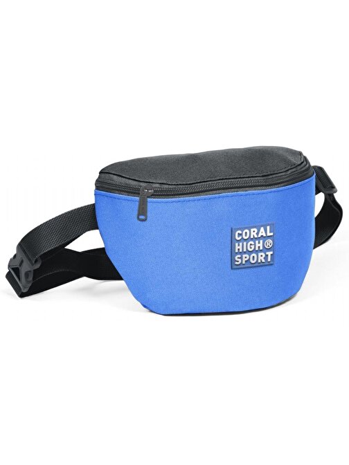 Coral High Sport Siyah-A.Mavi İki Bölmeli Bel Çantası