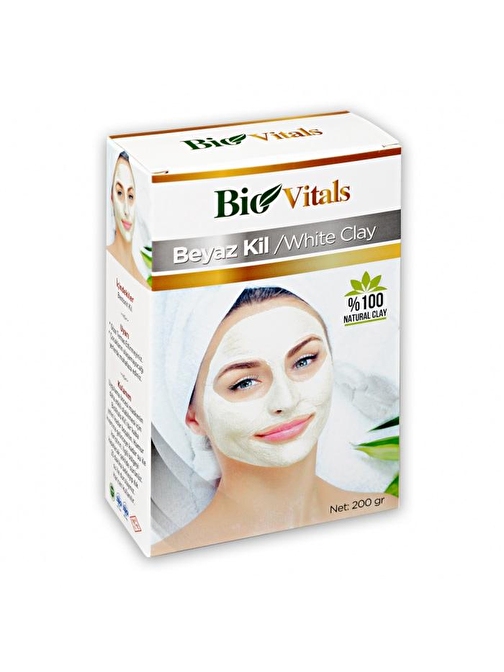 Bio Vitals Tüm Cilt Tipleri Canlandırıcı Beyaz Kil Maske 200 G