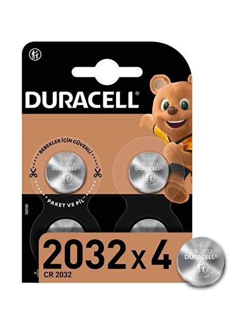 Duracell Özel 2032'lityum Düğme Pil 4'lü Paket