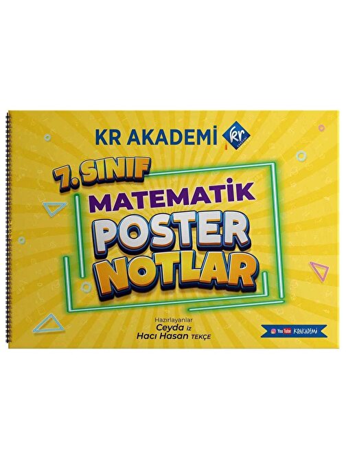 KR Akademi Yayınları 7. Sınıf Matematik Poster Notlar