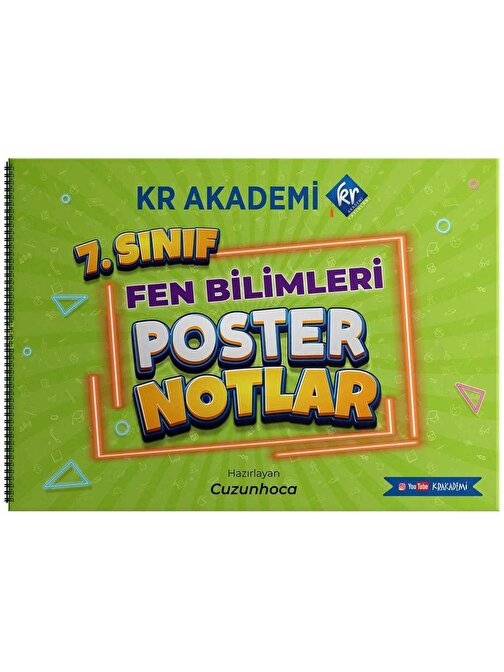 KR Akademi Yayınları 7. Sınıf Fen Bilimleri Poster Notlar