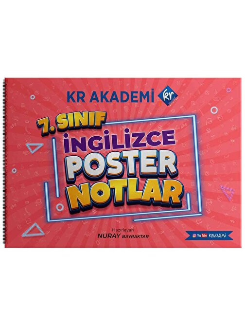 KR Akademi Yayınları 7. Sınıf İngilizce Poster Notlar