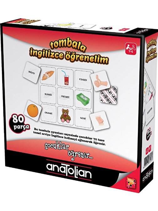 Anatolian Puzzle Anatolian İngilizce Tombala Öğrenelim Çocuk Oyunu