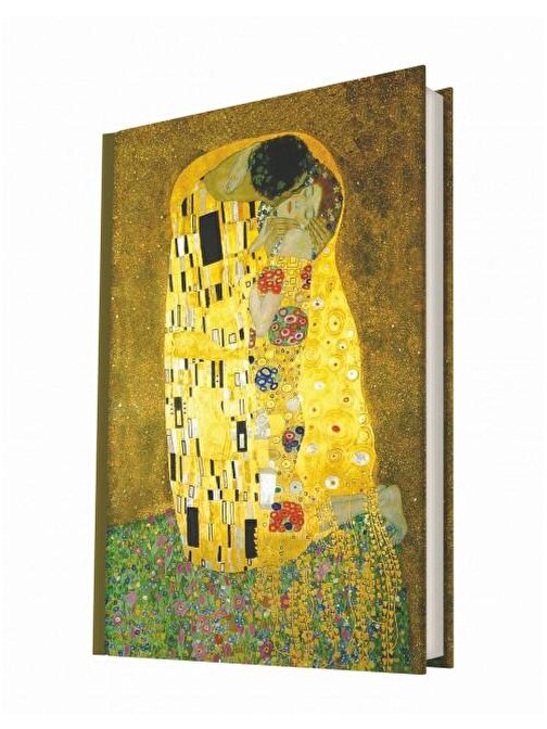Deffter Art Of World Gustav Klimt The Kiss 96 Yaprak Çizgili Sert Kapak Defter