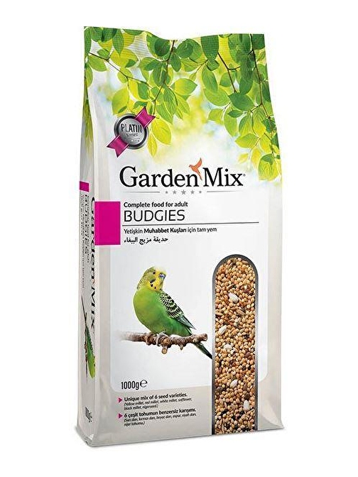 Garden Mix Platin Naturel Muhabbet Kuşu Yemi 1 Kg