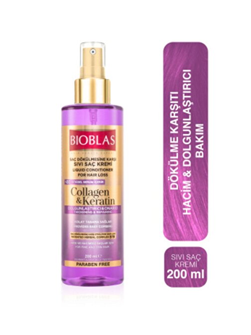 Bioblas Collagen&Keratin Dökülme Karşıtı Bakım Sıvı Kadın Saç Kremi 200 ml
