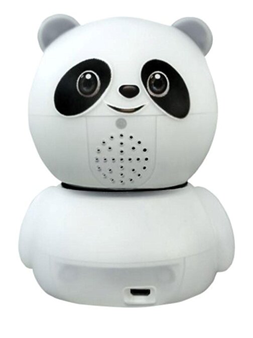 Pazariz Panda Görünümlü 360° Gece Görüşlü Görüntülü Sesli Wifi Kablosuz Bebek Kamerası