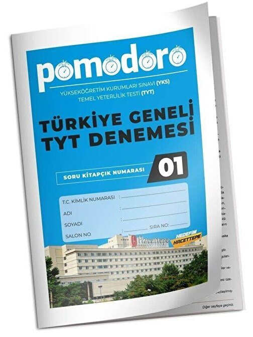 Pomodoro Yayınları TYT Türkiye Geneli Denemesi Pomodoro Yayınları