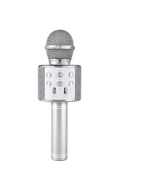 Pazariz Karaoke Mikrofon Bluetooth, USB, Hafıza Kartı Ve Aux Girişli WS-858