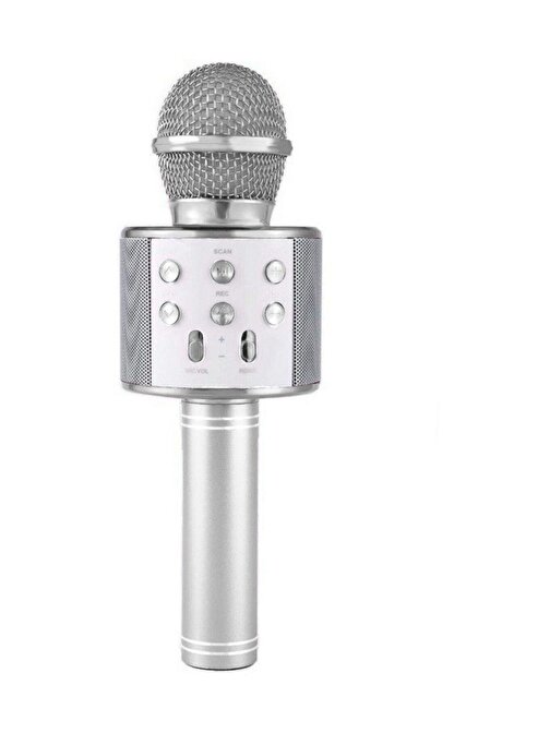Pazariz Karaoke Mikrofon Silver