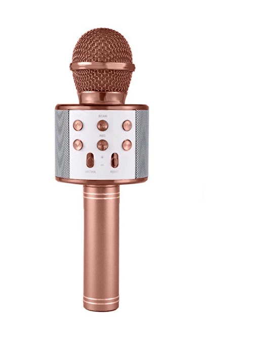 Pazariz Profesyonel Karaoke Mikrofon Ws-858 Modeli Rose Gold