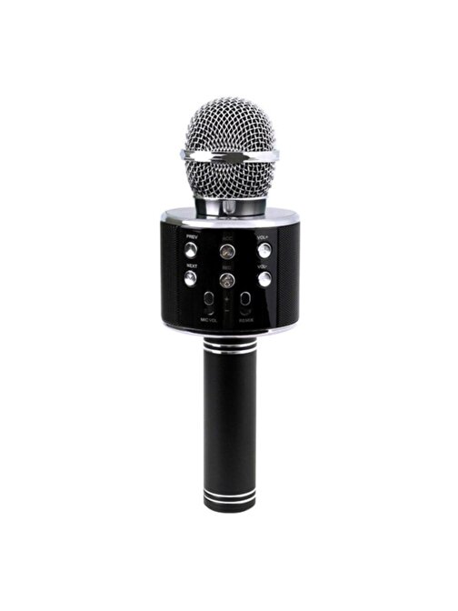 Pazariz Ws-858 Bluetooth Karaoke Mikrofon Hoparlör Siyah