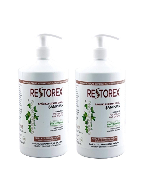 Restorex Kuru Yıpranmış Saçlar İçin Şampuan 2 x 1000 ml