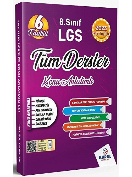 Kurul Yayıncılık 8. Sınıf LGS Tüm Dersler 6 Fasikül Konu Anlatımlı